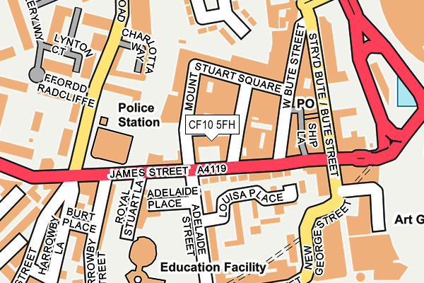 CF10 5FH map - OS OpenMap – Local (Ordnance Survey)