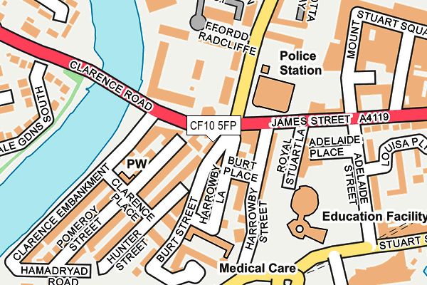 CF10 5FP map - OS OpenMap – Local (Ordnance Survey)