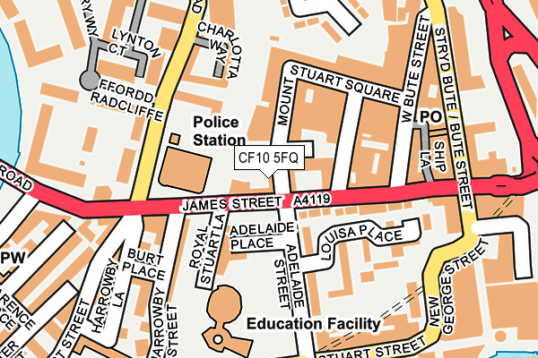 CF10 5FQ map - OS OpenMap – Local (Ordnance Survey)