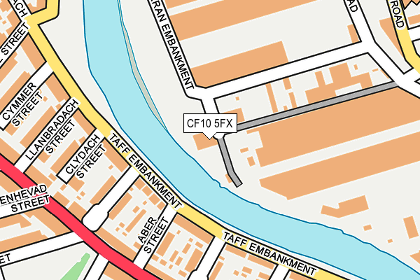 CF10 5FX map - OS OpenMap – Local (Ordnance Survey)