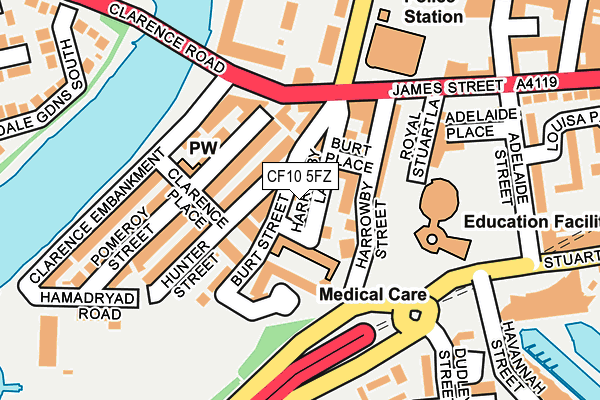 Map of SUNSET GROUP (CARDIFF) LTD at local scale