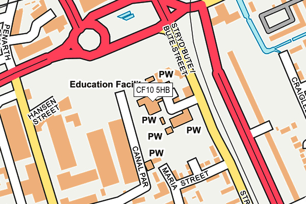 CF10 5HB map - OS OpenMap – Local (Ordnance Survey)