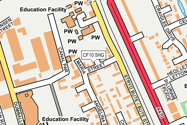 CF10 5HG map - OS OpenMap – Local (Ordnance Survey)