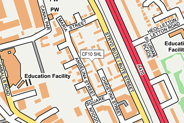 CF10 5HL map - OS OpenMap – Local (Ordnance Survey)