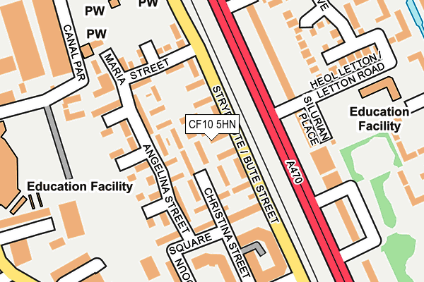 CF10 5HN map - OS OpenMap – Local (Ordnance Survey)