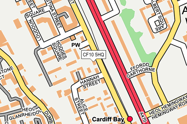 CF10 5HQ map - OS OpenMap – Local (Ordnance Survey)