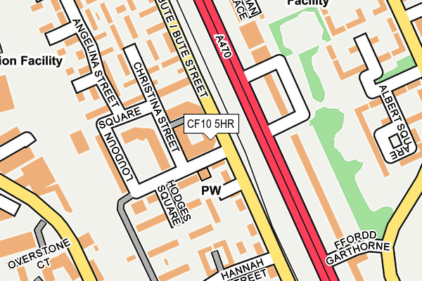 CF10 5HR map - OS OpenMap – Local (Ordnance Survey)