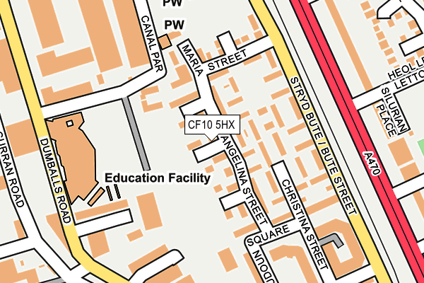 CF10 5HX map - OS OpenMap – Local (Ordnance Survey)