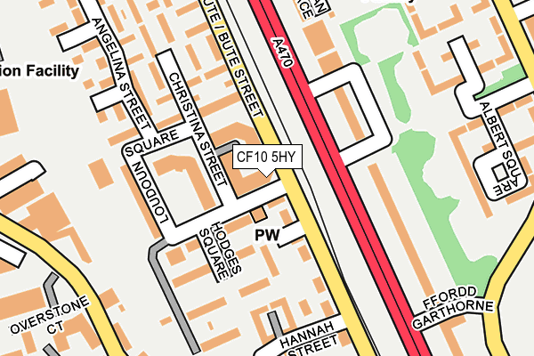 CF10 5HY map - OS OpenMap – Local (Ordnance Survey)