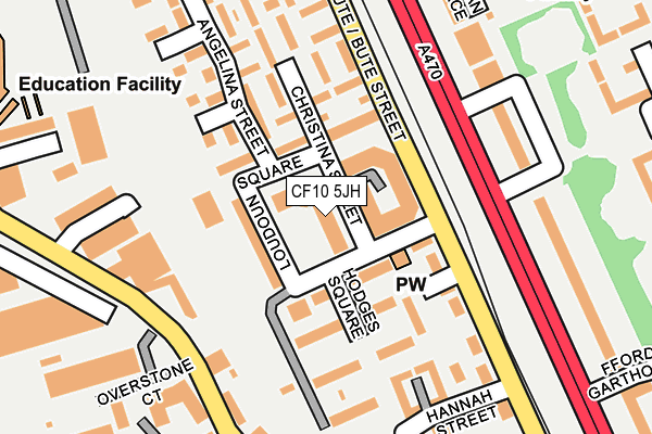 CF10 5JH map - OS OpenMap – Local (Ordnance Survey)