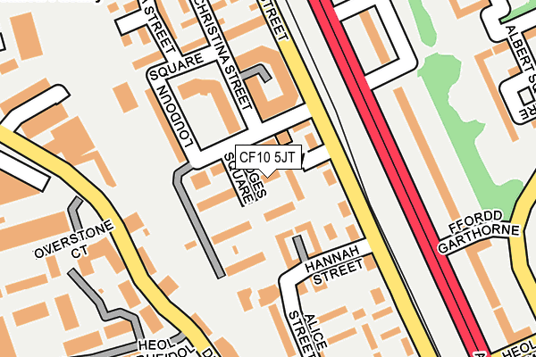 CF10 5JT map - OS OpenMap – Local (Ordnance Survey)