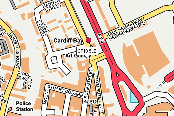 CF10 5LE map - OS OpenMap – Local (Ordnance Survey)