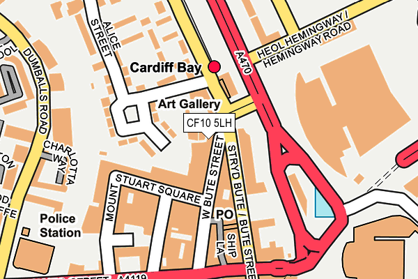 CF10 5LH map - OS OpenMap – Local (Ordnance Survey)