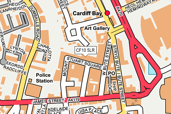 CF10 5LR map - OS OpenMap – Local (Ordnance Survey)