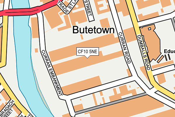 CF10 5NE map - OS OpenMap – Local (Ordnance Survey)