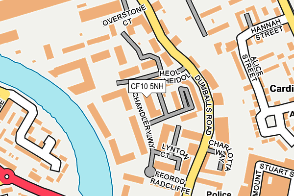 CF10 5NH map - OS OpenMap – Local (Ordnance Survey)