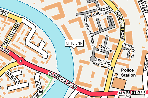 CF10 5NN map - OS OpenMap – Local (Ordnance Survey)