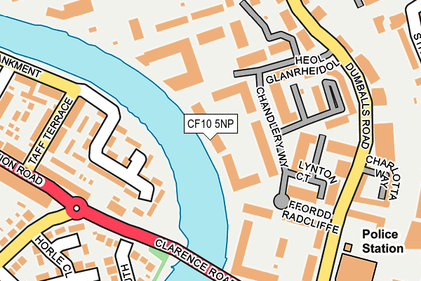 CF10 5NP map - OS OpenMap – Local (Ordnance Survey)