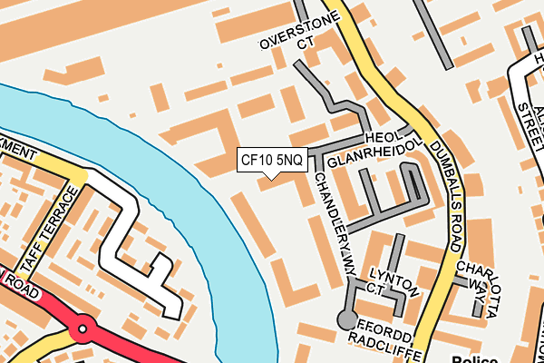 CF10 5NQ map - OS OpenMap – Local (Ordnance Survey)