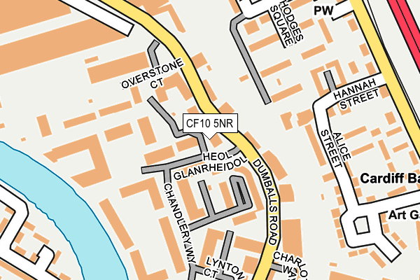 CF10 5NR map - OS OpenMap – Local (Ordnance Survey)