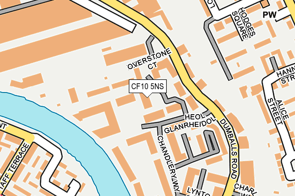 CF10 5NS map - OS OpenMap – Local (Ordnance Survey)