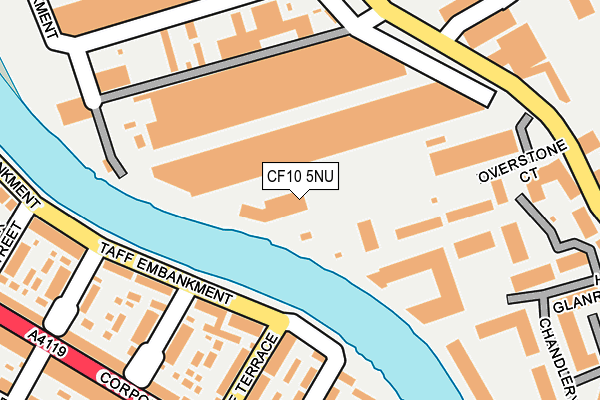 CF10 5NU map - OS OpenMap – Local (Ordnance Survey)