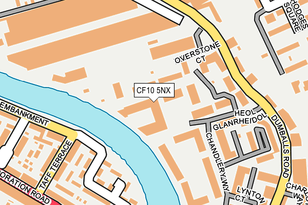 CF10 5NX map - OS OpenMap – Local (Ordnance Survey)