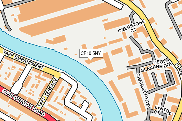 CF10 5NY map - OS OpenMap – Local (Ordnance Survey)