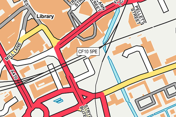 CF10 5PE map - OS OpenMap – Local (Ordnance Survey)