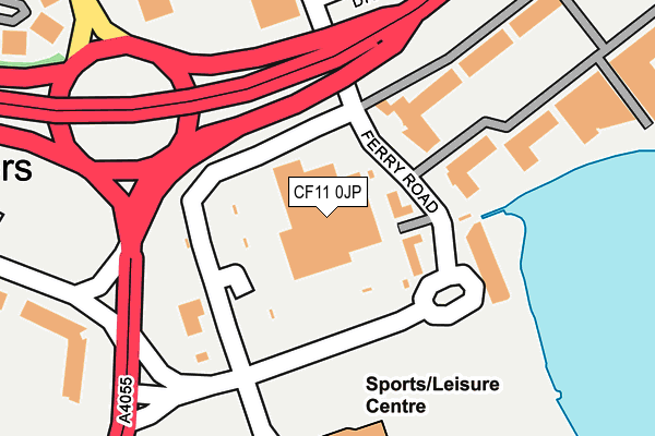 CF11 0JP map - OS OpenMap – Local (Ordnance Survey)