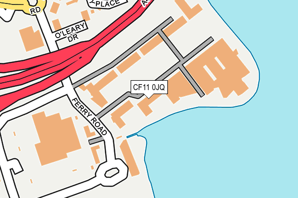 CF11 0JQ map - OS OpenMap – Local (Ordnance Survey)