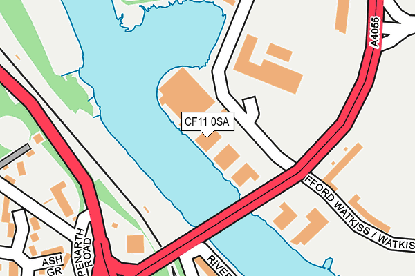 CF11 0SA map - OS OpenMap – Local (Ordnance Survey)