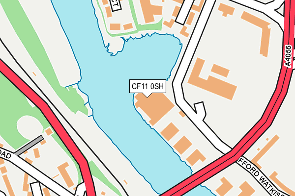 CF11 0SH map - OS OpenMap – Local (Ordnance Survey)