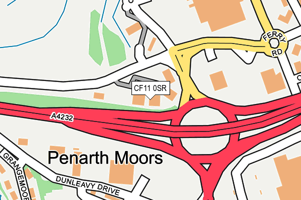 CF11 0SR map - OS OpenMap – Local (Ordnance Survey)