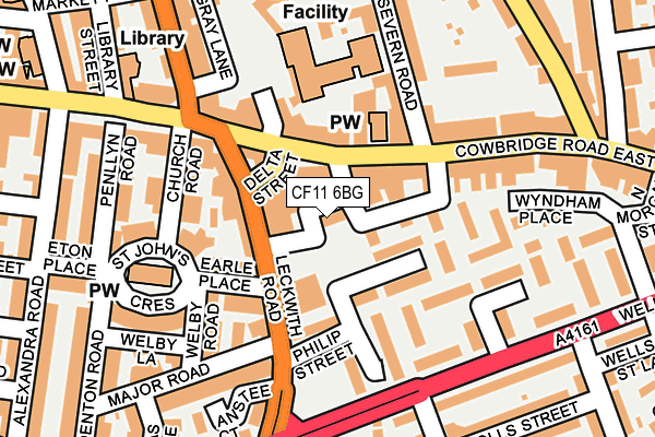 CF11 6BG map - OS OpenMap – Local (Ordnance Survey)