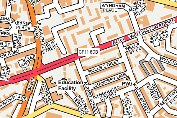 CF11 6DB map - OS OpenMap – Local (Ordnance Survey)
