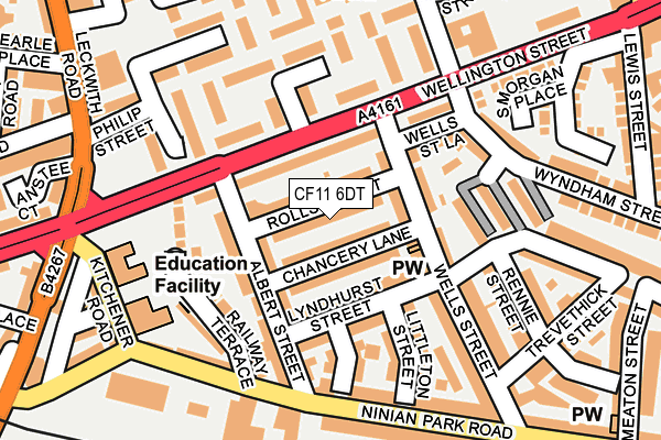 CF11 6DT map - OS OpenMap – Local (Ordnance Survey)