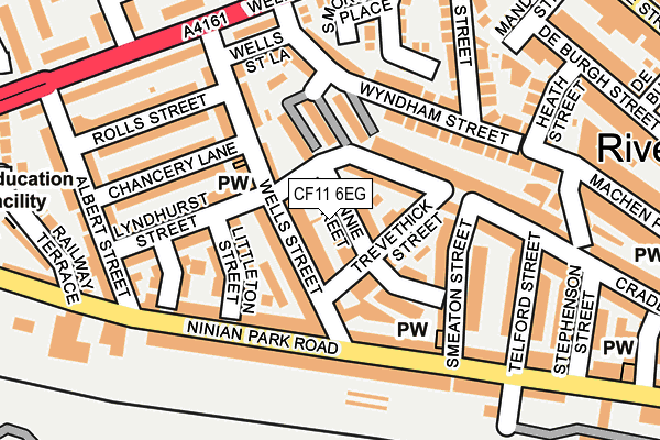 CF11 6EG map - OS OpenMap – Local (Ordnance Survey)