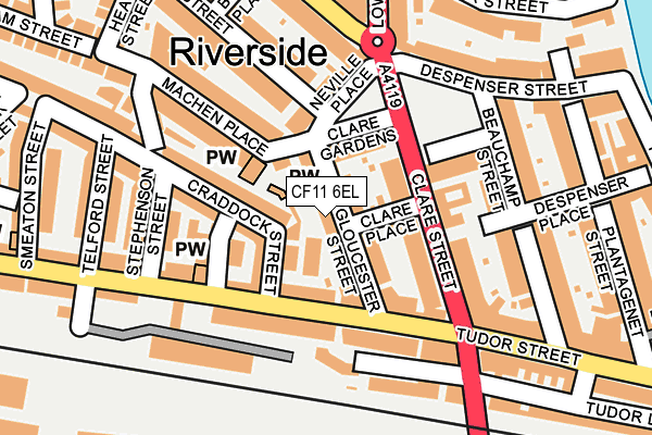 CF11 6EL map - OS OpenMap – Local (Ordnance Survey)