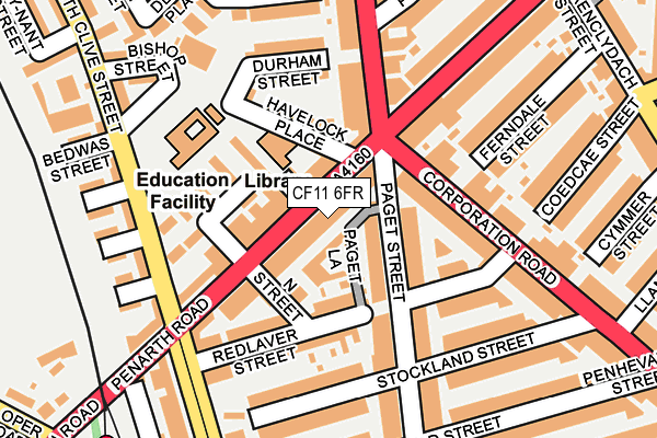 CF11 6FR map - OS OpenMap – Local (Ordnance Survey)