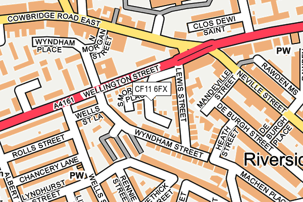 CF11 6FX map - OS OpenMap – Local (Ordnance Survey)