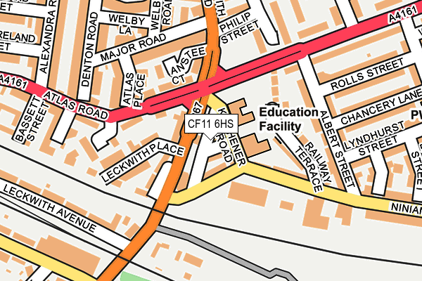 CF11 6HS map - OS OpenMap – Local (Ordnance Survey)