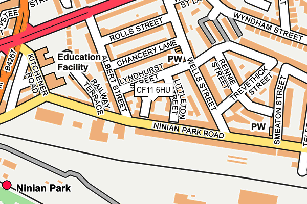 CF11 6HU map - OS OpenMap – Local (Ordnance Survey)