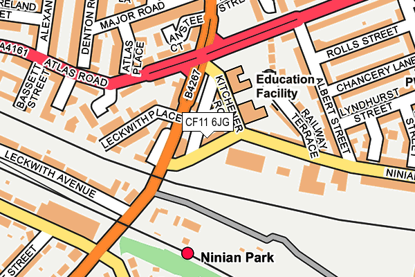 CF11 6JG map - OS OpenMap – Local (Ordnance Survey)