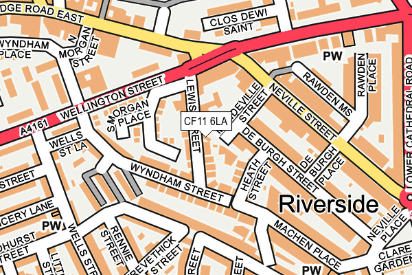 CF11 6LA map - OS OpenMap – Local (Ordnance Survey)