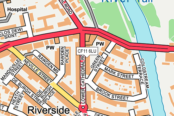 CF11 6LU map - OS OpenMap – Local (Ordnance Survey)