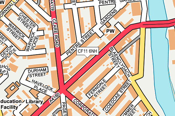 CF11 6NH map - OS OpenMap – Local (Ordnance Survey)