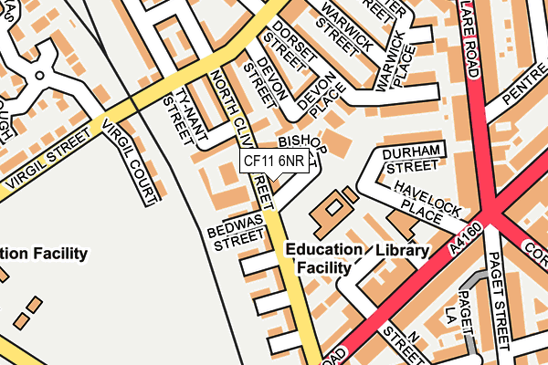 CF11 6NR map - OS OpenMap – Local (Ordnance Survey)