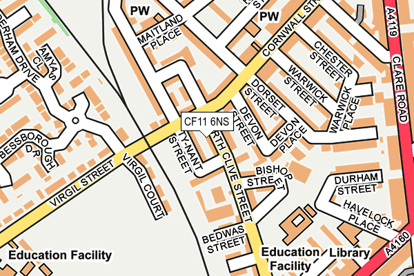 CF11 6NS map - OS OpenMap – Local (Ordnance Survey)