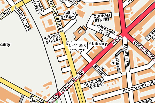 CF11 6NX map - OS OpenMap – Local (Ordnance Survey)